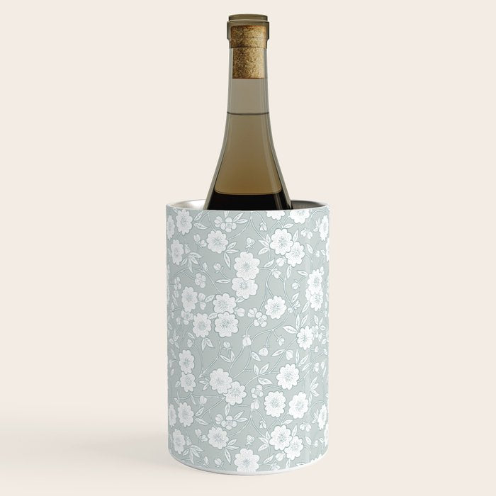 Cluster Flower Vines - Mint Wine Chiller Gallery Image 3