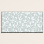 Cluster Flower Vines - Mint Desk Mat Gallery Image 3