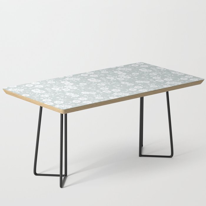 Cluster Flower Vines - Mint Coffee Table Gallery Image 1