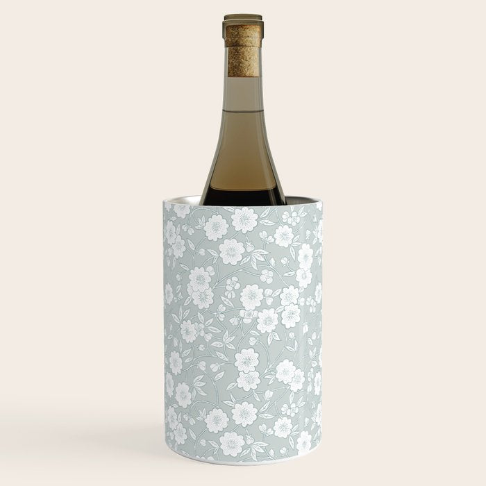 Cluster Flower Vines - Mint Wine Chiller Gallery Image 2