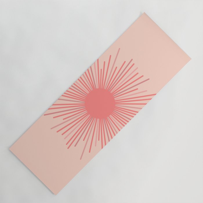 Pink Sun Yoga Mat Gallery Image 1