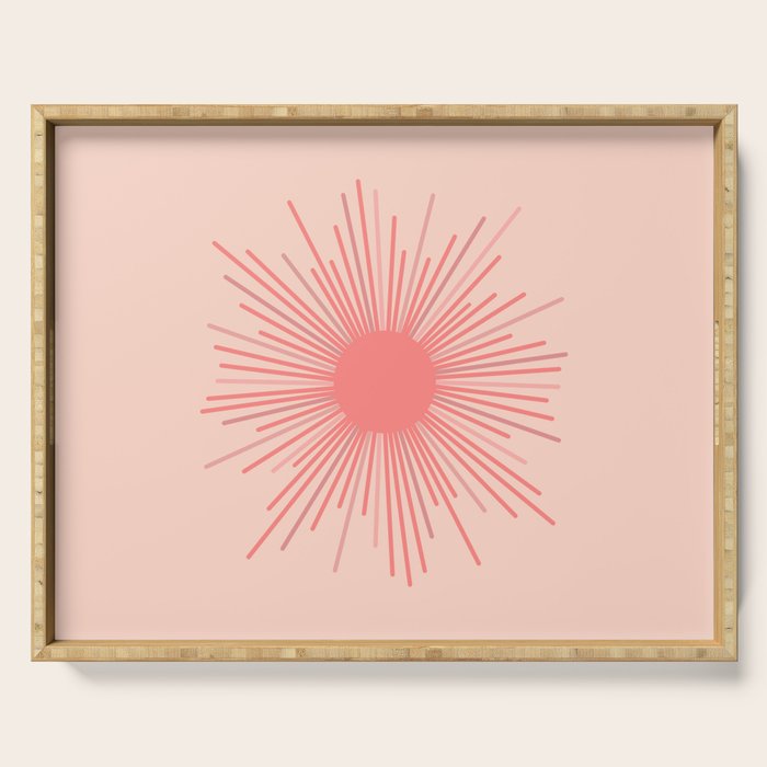 Pink Sun Serving Tray Gallery Image 1