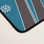 Nostalgic Winter Ski Scene Retro Holiday Pattern Desk Mat Gallery Image 4