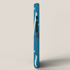 Nostalgic Winter Ski Scene Retro Holiday Pattern iPhone Case Gallery Image 2