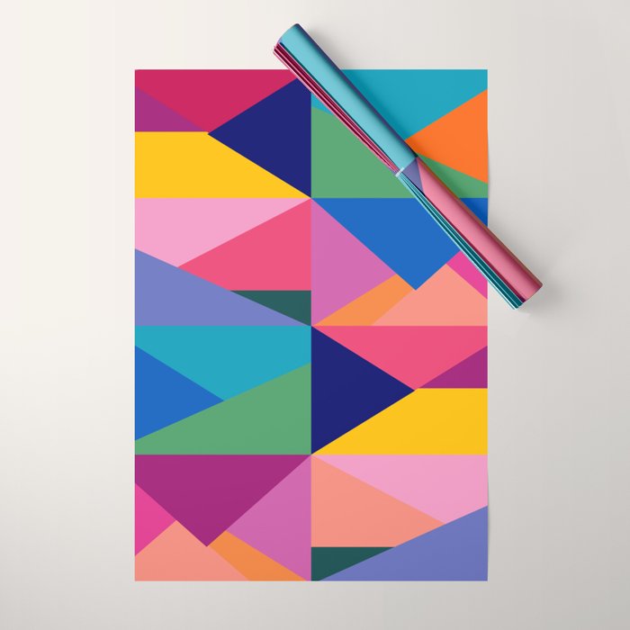 Geometric Color Block Wrapping Paper Gallery Image 1