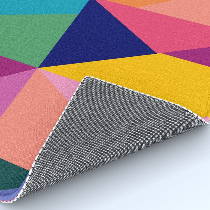 Geometric Color Block Rug Gallery Image 4