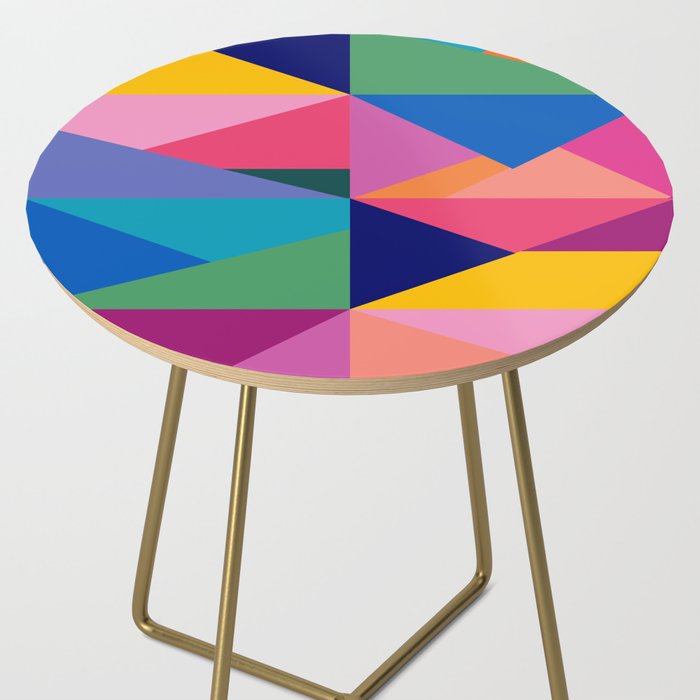 Geometric Color Block Side Table Gallery Image 2