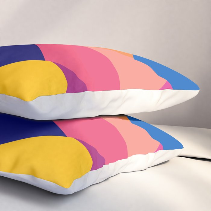 Geometric Color Block Pillow Sham Gallery Image 3
