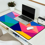 Geometric Color Block Desk Mat Gallery Image 2