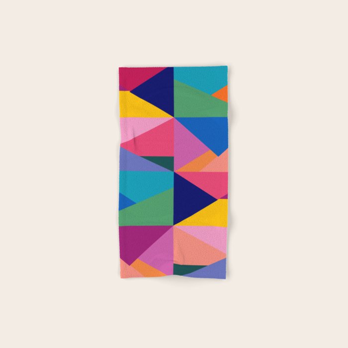 Geometric Color Block Towels Gallery Image 1