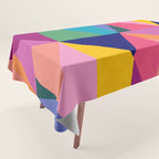 Geometric Color Block Tablecloth Gallery Image 1