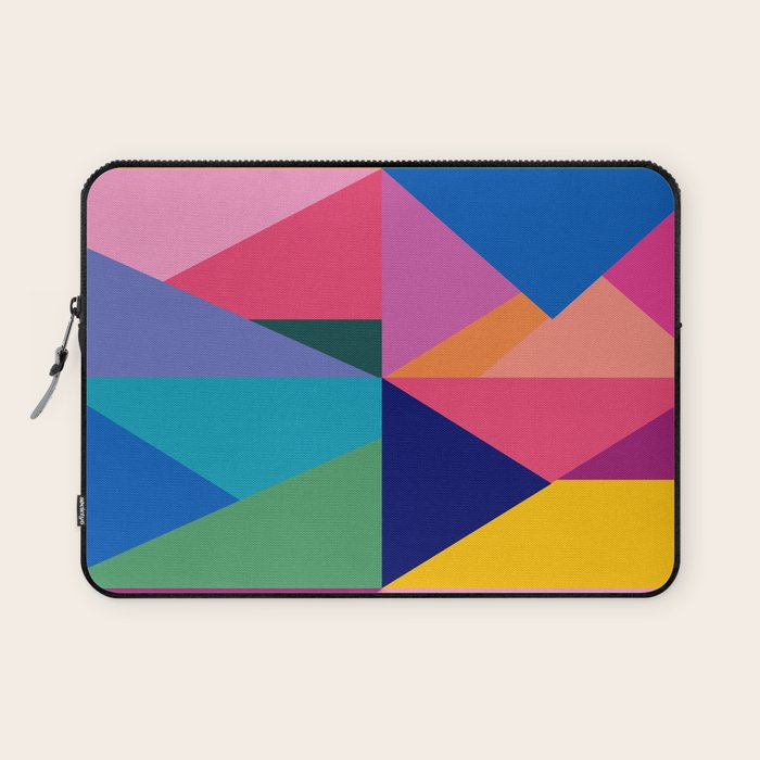 Geometric Color Block Laptop Sleeve Gallery Image 1