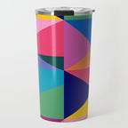 Geometric Color Block Travel Mug Gallery Image 1