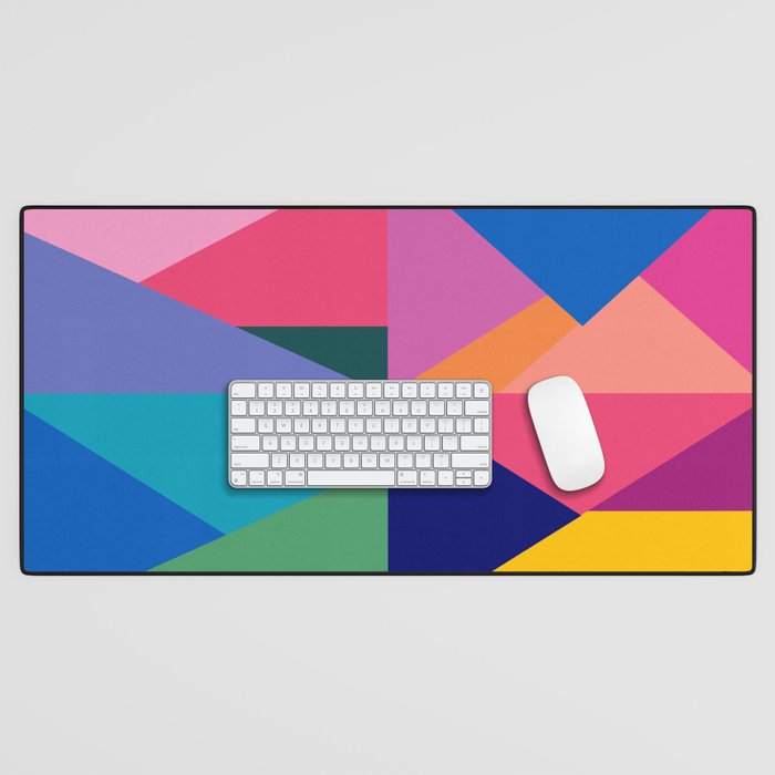 Geometric Color Block Desk Mat Gallery Image 1