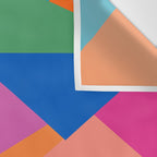 Geometric Color Block Wall Tapestry Gallery Image 3