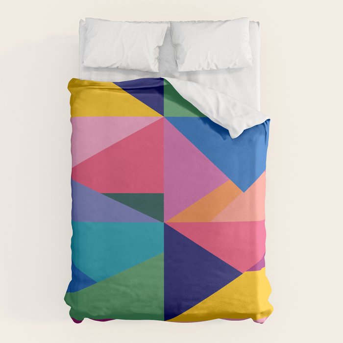 Geometric Color Block Duvet Cover Gallery Image 6
