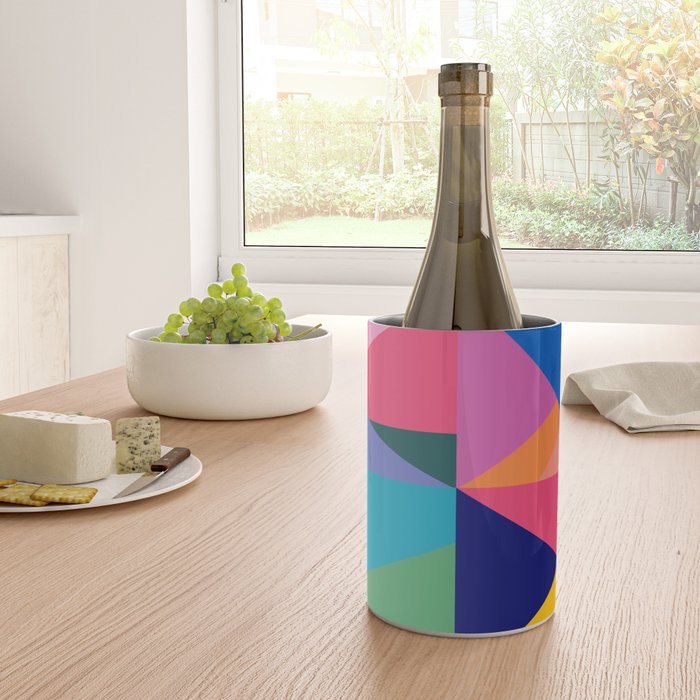 Geometric Color Block Wine Chiller Gallery Image 4