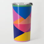 Geometric Color Block Travel Mug Gallery Image 2