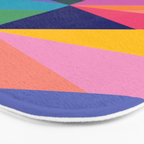 Geometric Color Block Bath Mat Gallery Image 3
