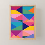 Geometric Color Block Mini Art Print Gallery Image 1