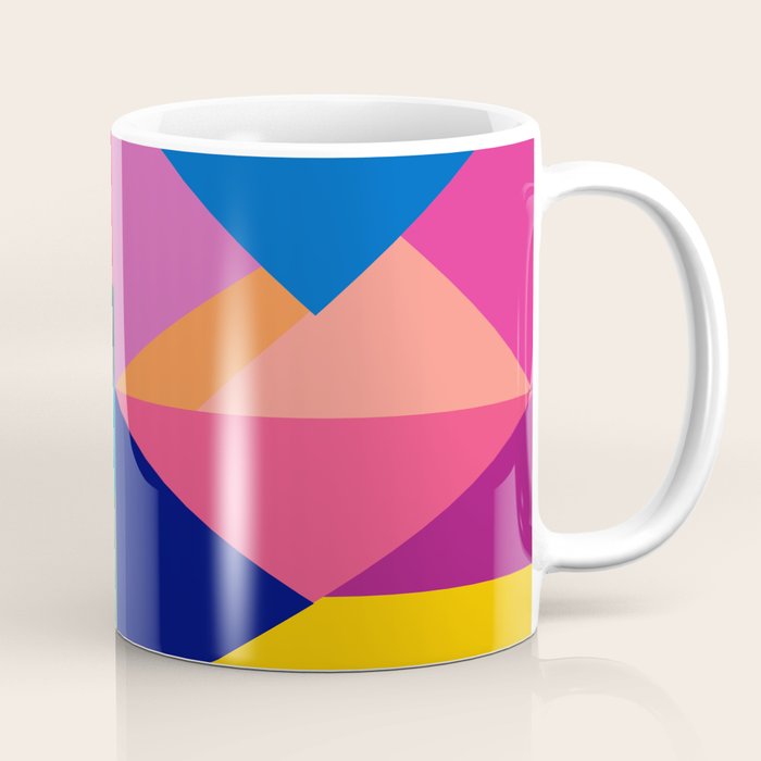 Geometric Color Block Coffee Mug Gallery Image 1