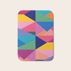 Geometric Color Block Bath Mat Gallery Image 1