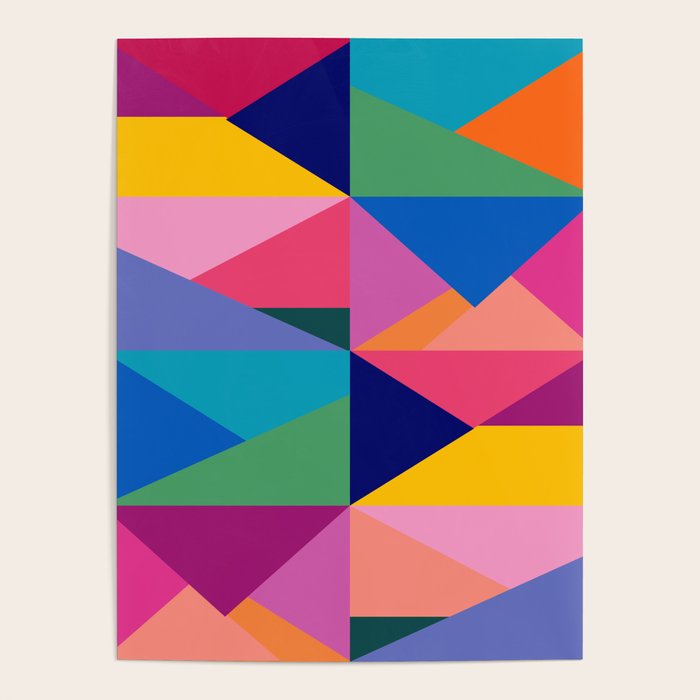 Geometric Color Block Poster Gallery Image 4