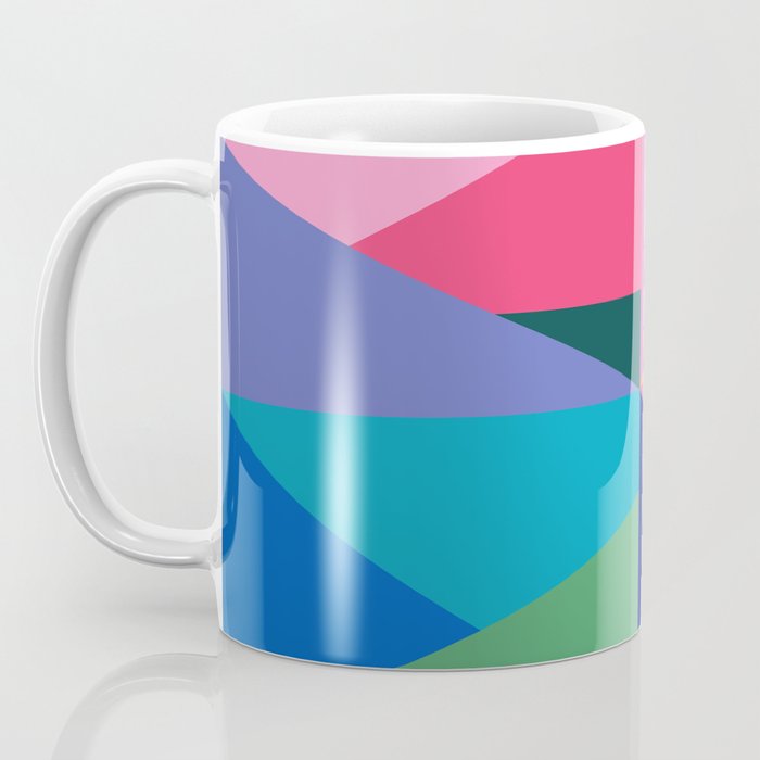 Geometric Color Block Coffee Mug Gallery Image 3