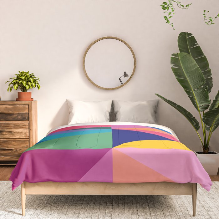 Geometric Color Block Comforter Gallery Image 3
