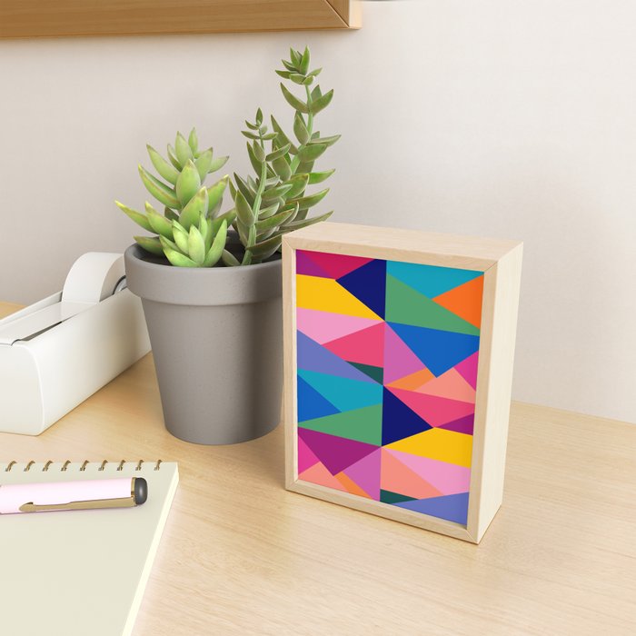 Geometric Color Block Mini Art Print Gallery Image 2