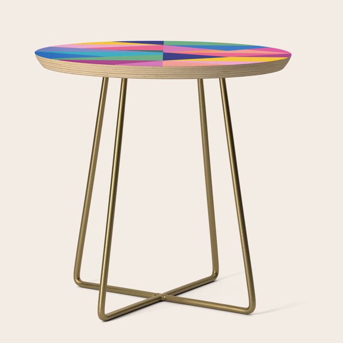 Geometric Color Block Side Table Gallery Image 1