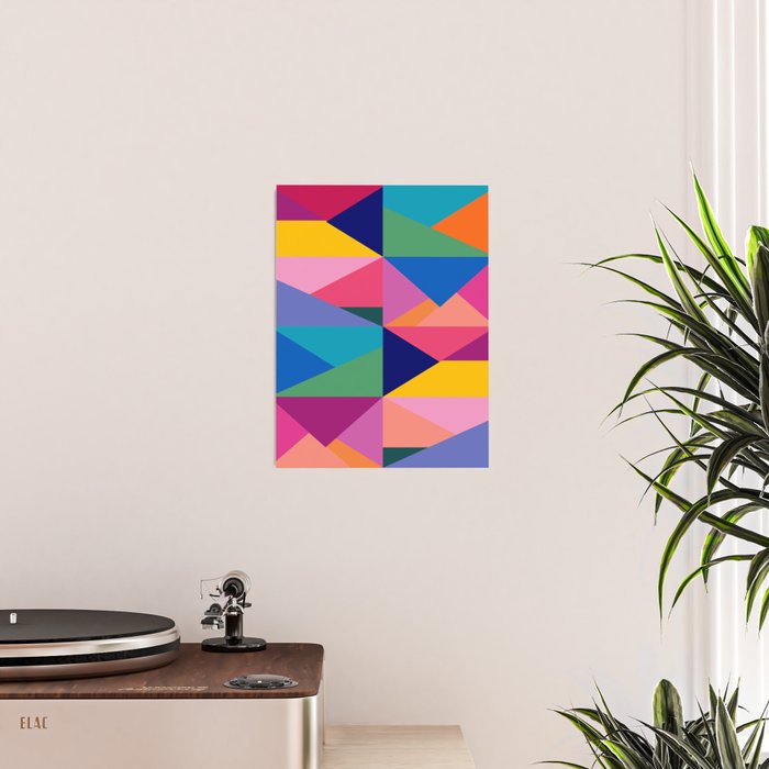Geometric Color Block Poster Gallery Image 2