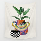A house plant / Still life Wall Tapestry Gallery Image 4