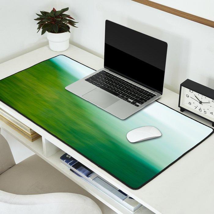 Mountains and Sea - green abstract nature photograph Desk Mat Gallery Image 2