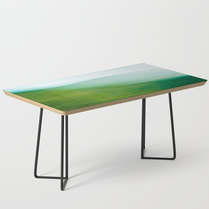 Mountains and Sea - green abstract nature photograph Coffee Table Gallery Image 1
