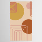 Modern Desert Abstract Shapes and Lines Tablecloth Gallery Image 2