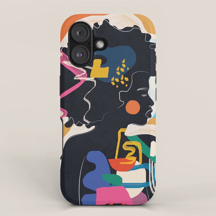 Modern Abstract Woman 08 iPhone Case Gallery Image 1
