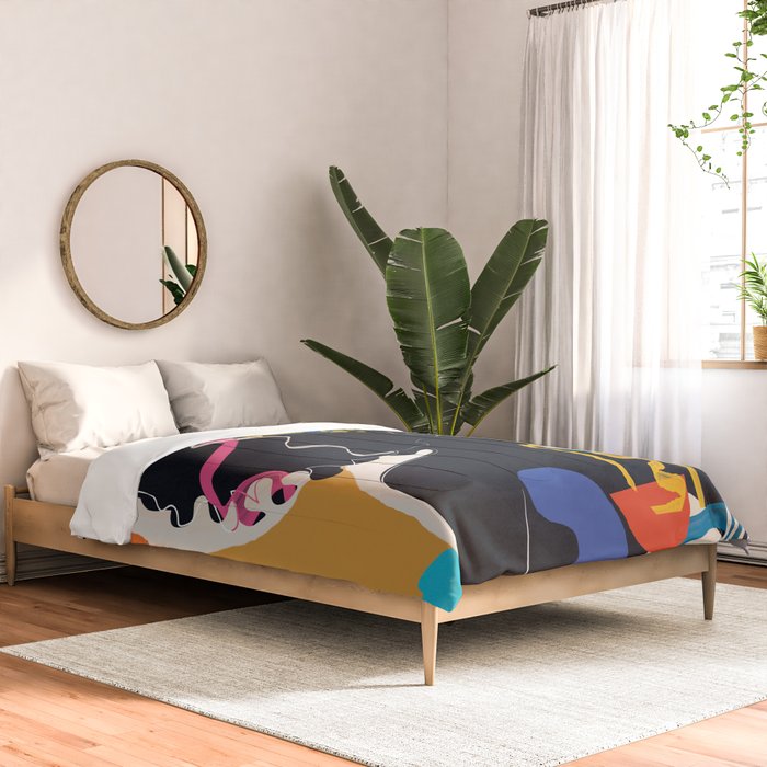Modern Abstract Woman 08 Comforter Gallery Image 2