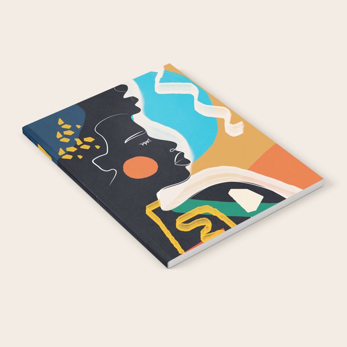 Modern Abstract Woman 08 Notebook Gallery Image 1