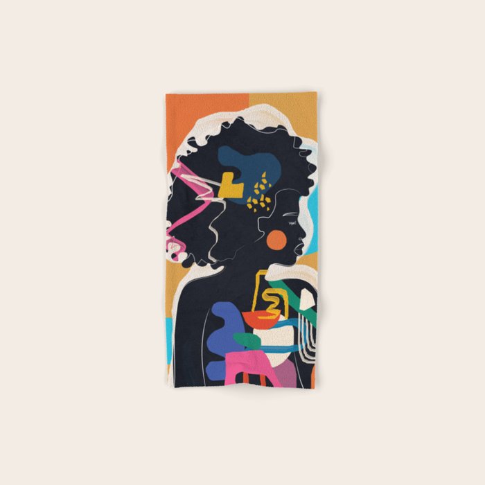 Modern Abstract Woman 08 Bath Towel Gallery Image 1