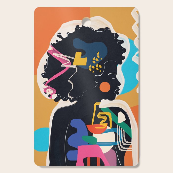 Modern Abstract Woman 08 Cutting Board Gallery Image 1
