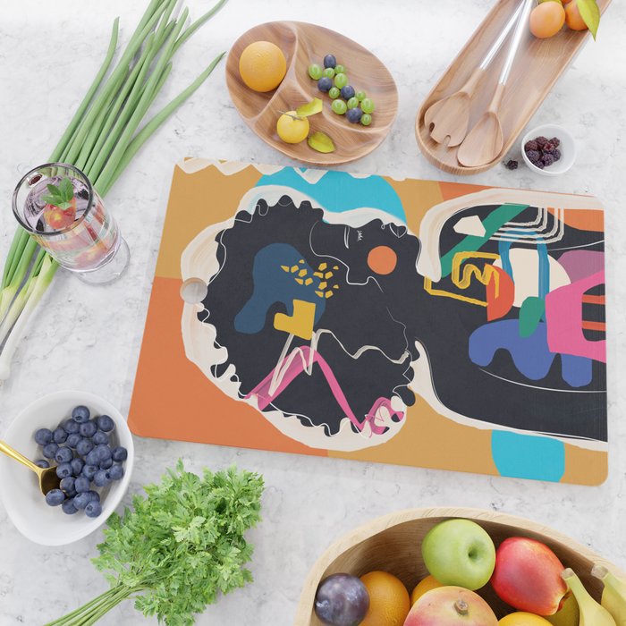 Modern Abstract Woman 08 Cutting Board Gallery Image 2