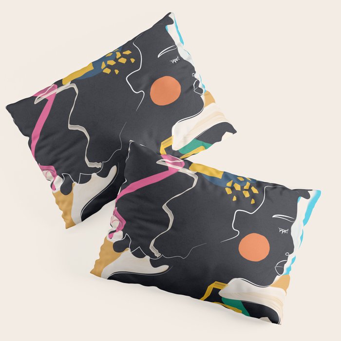 Modern Abstract Woman 08 Pillow Sham Gallery Image 3