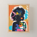 Modern Abstract Woman 08 Mini Art Print Gallery Image 1