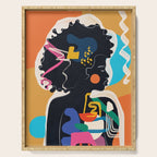 Modern Abstract Woman 08 Serving Tray Gallery Image 1
