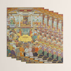 The accession of Shah Jahan by Bichitr, Indian Mughal Art Wrapping Paper Gallery Image 3