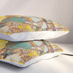 The accession of Shah Jahan by Bichitr, Indian Mughal Art Pillow Sham Gallery Image 3