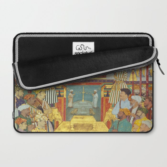 The accession of Shah Jahan by Bichitr, Indian Mughal Art Laptop Sleeve Gallery Image 2