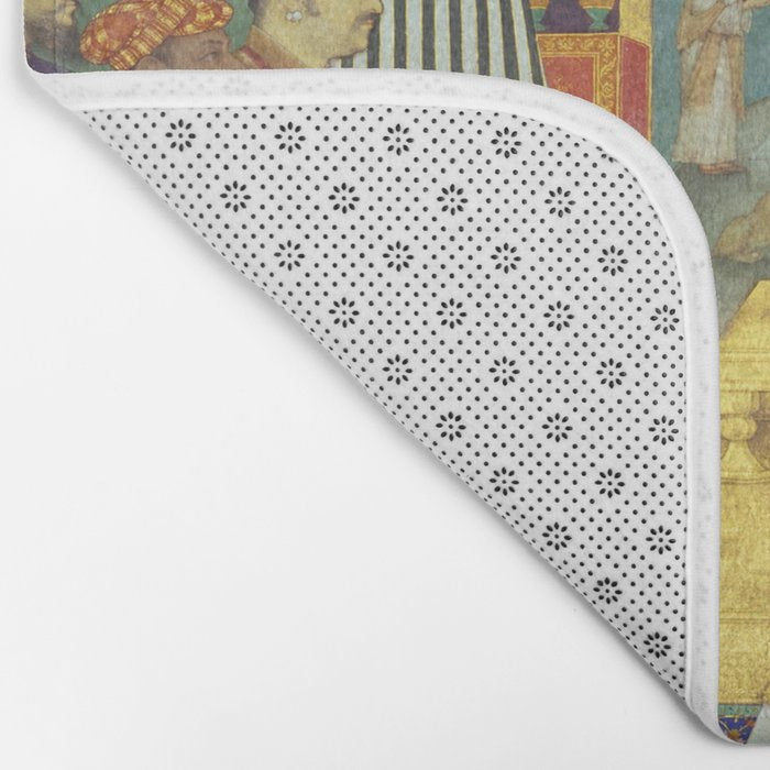 The accession of Shah Jahan by Bichitr, Indian Mughal Art Bath Mat Gallery Image 2