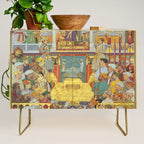 The accession of Shah Jahan by Bichitr, Indian Mughal Art Credenza Gallery Image 1